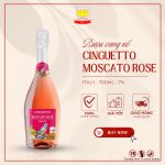 Vang nổ Cinguetto Moscato Rosé